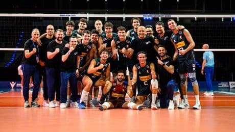 Universiadi: terza vittoria per 3-0 degli azzurri, superati gli USA
