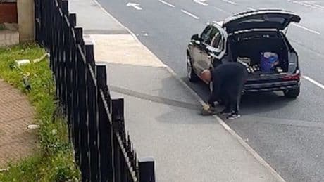 Moment man dumps rats outside Sheffield mosque in hate crime