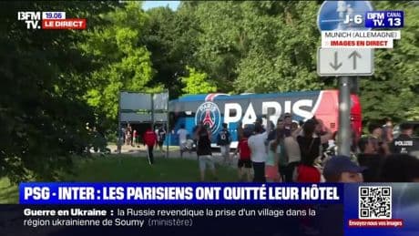 PSG-Inter: les joueurs du PSG ont quitté leur hôtel pour rallier le stade