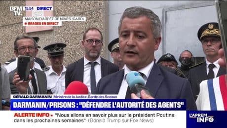 Surpopulation carcérale: "La plupart de nos prisons ne sont pas dignes mais on doit avoir un message clair vis-à-vis des victimes", assure Gérald Darmanin