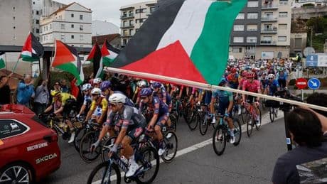 Una nueva protesta propalestina obliga a cancelar el final de la etapa de la Vuelta