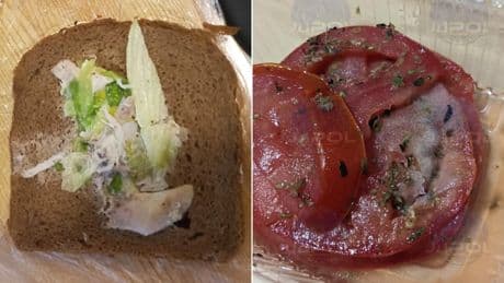 Tomates con moho y sandwich con media hoja de lechuga: los policías denuncian los menús que reciben en la cumbre de Sevilla