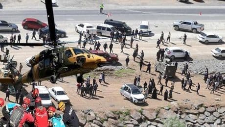 Kayıp adam dağda yaralı bulundu, askeri helikopterle hastaneye kaldırıldı