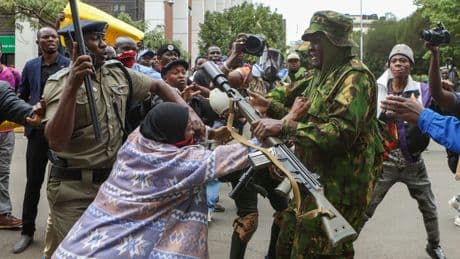 Protesters in Kenya's capital demand official answers over a blogger's death in police custody