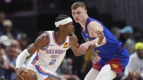 NBA play-off'larında Nuggets, Thunder'ı uzatmada yenerek seride 2-1 öne geçti