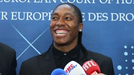 Caster Semenya celebrates partial victory in sex eligibility case