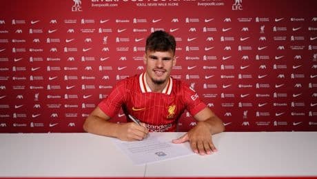 Liverpool continue huge summer spend as Milos Kerkez completes £40m move from Bournemouth