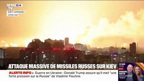 La Russie a lancé une attaque massive de drones et de missiles sur Kiev en Ukraine