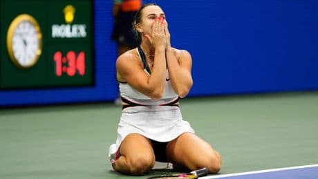 Aryna Sabalenka sees off Amanda Anisimova to retain US Open title