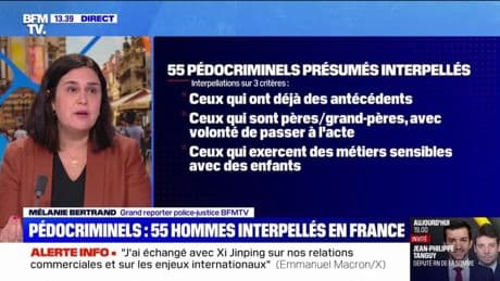55 hommes interpellés dans une opération de démantèlement d'un réseau de pédocriminels
