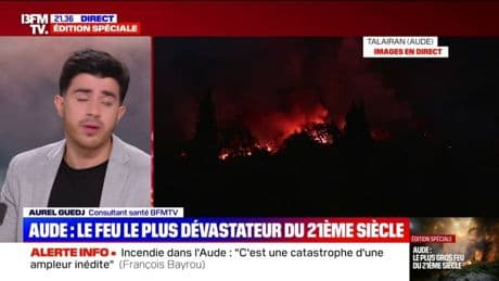 Incendie dans l'Aude: nouvelle reprise de feu à Saint-Laurent-de-la-Cabrerisse