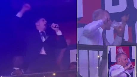 Crystal Palace's FA Cup hero Dean Henderson leads fans in X-rated chant as stars begin boozy night of celebrations after beating Man City to win FIRST major trophy