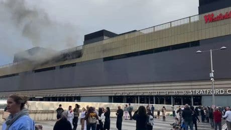 Fire breaks out at London’s Westfield Stratford shopping centre