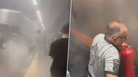 Bağcılar’da metro seferinde yangın paniği: Yolcular tahliye edildi