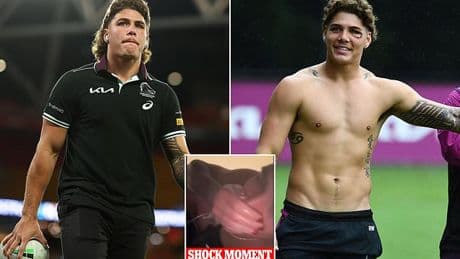 PR shocker as NRL team comes up with bizarre reason why video of Reece Walsh drinking out of a TOILET isn't as bad as fans think - as star makes light of scandal in a new Instagram post