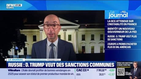 Sanctions américaines contre la Russie: Donald Trump demande des efforts aux Européens