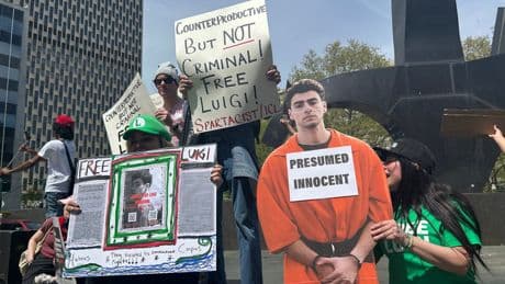 ‘Death penalty is political game’: Luigi Mangione’s supporters visit courthouse to oppose his possible execution in murder case