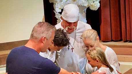 Hulk Hogan and wife were baptized 18 months before his death