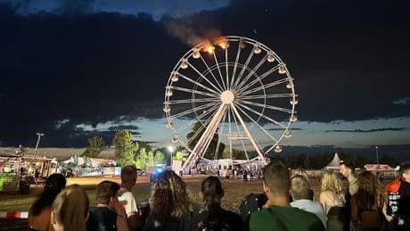 Brennendes Riesenrad: Highfield-Festival auch in diesem Jahr wieder mit Riesenrad