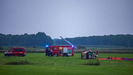 Ongeluk met luchtballon in Friesland: mogelijk meer dan tien gewonden