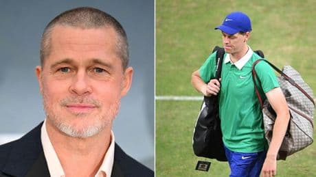 Brad Pitt omaggia Jannik Sinner: «Lo saluto, è davvero fantastico»