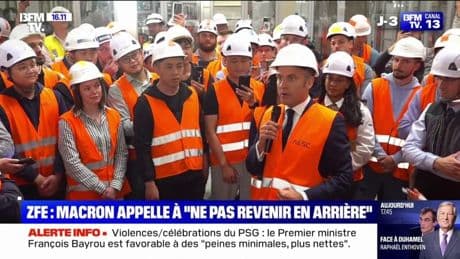 Emmanuel Macron appelle à "ne pas revenir en arrière" sur les ZFE
