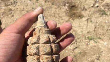 104 yıllık patlamamış el bombası bulundu