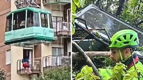 Tres turistas extranjeros y el maquinista, los fallecidos al caer un teleférico en Nápoles