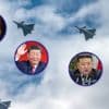 Kim Jong-un staat naast Poetin en Xi Jinping tijdens Chinese militaire parade