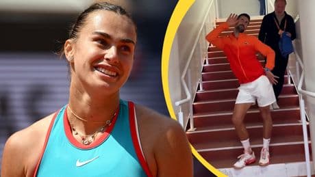 Fans feiern Posing-Duell! - Djokovic imitiert Sabalenka-Jubel