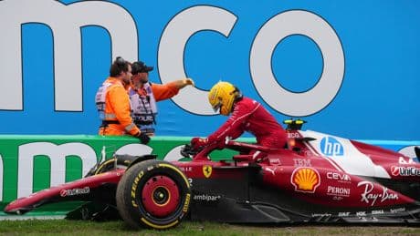Hamilton sigue sin podios en Ferrari y se acerca a la racha más amarga