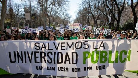 UGT y CC.OO. convocan una movilización contra la Ley de Universidades de Ayuso