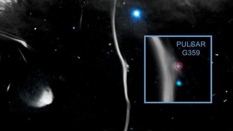 El observatorio Chandra X-ray nos muestra cómo una estrella de neutrones le ha "fracturado un hueso" a nuestra galaxia