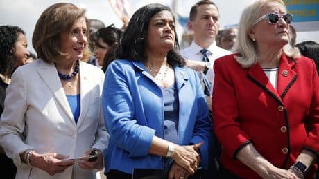 Hundreds of Protesters Outside Supreme Court Call on Justices to Protect Birthright Citizenship