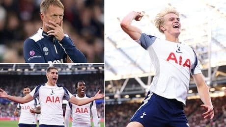 West Ham 0-3 Spurs: Thomas Frank's set-piece machine bears fruit as his Tottenham side dismantle London rivals with superb second-half display