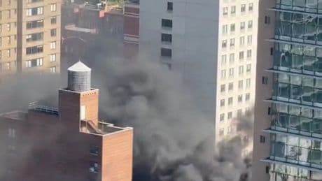 New York 'explosion' horror as black smoke surrounds Manhattan after 'blast'