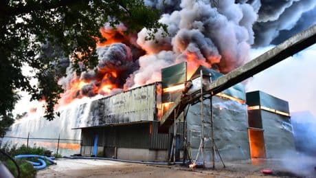 50.000 kippen dood bij grote brand in Limburgse pluimveestal
