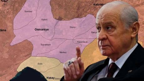 Gaziantep ve Hatay'ı Bahçeli'nin memleketine bağladı: MHP'li Osmaniye Belediye Başkanı Çenet'in haritası tepki çekti