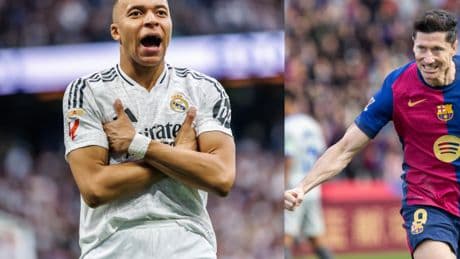 Lewandowski y Mbappé, fuego en el área del clásico