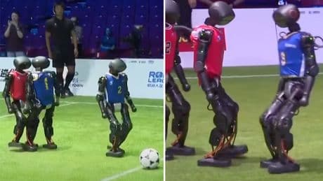 Humanoid robots guided by AI set to compete in first 3-on-3 soccer game