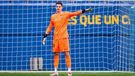 Áron Yaakobishvili, portero del filial del Barça, cedido al Andorra