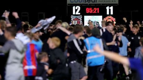 Grimsby fined by EFL for fielding ineligible player in cup win over Man Utd