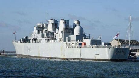 Massive turnout as Navy's last Falklands warship departs dock for the final time