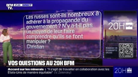 Guerre en Ukraine: les Russes sont-ils nombreux à adhérer à la propagande du gouvernement? Vos questions au 20H BFM