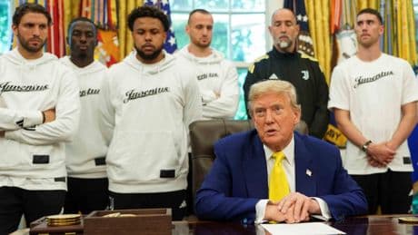 Juventus, Beyaz Saray'da Donald Trump'ı ziyaret etti