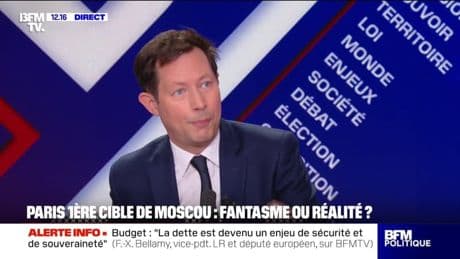 Budget: François-Xavier Bellamy estime qu'il serait "inacceptable" d'augmenter les impôts pour trouver les 40 milliards d'euros d'économies