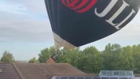 Hot air balloon crashes into primary school roof during Bristol fiesta