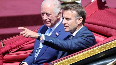 Pomp, pageantry and politesse greet French president Macron in display of British royals’ soft power