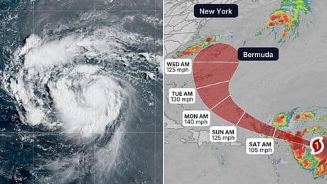 Deadly storm Erin is upgraded to hurricane status as spaghetti models reveal path up the US East Coast