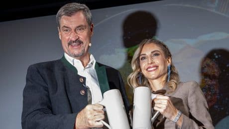Flirt-Versuch geht schief - Söder gibt Cathy Hummels einen Korb
